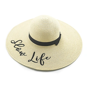 2020 High quality popular summer paper straw hat floppy women straw Hat