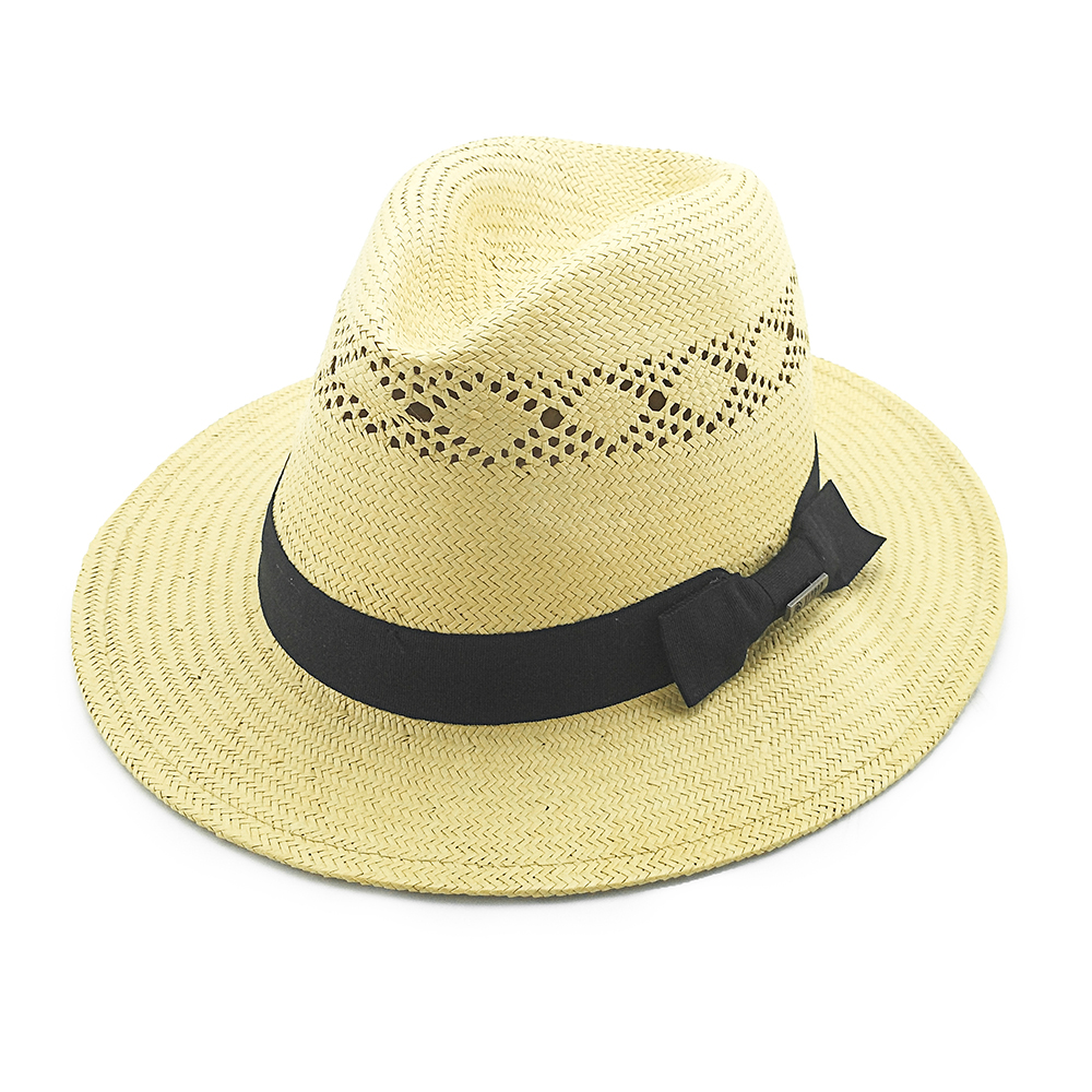 Sombrero de paja de alta calidad sombrero de paja sombrero de playa sombrero de vaquero