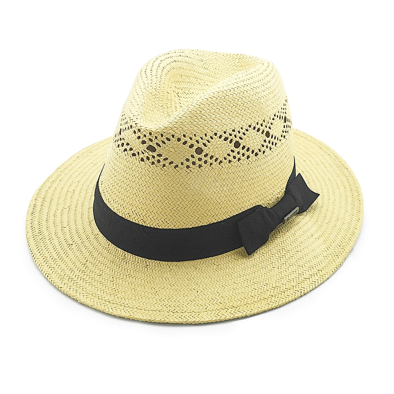 Sombrero de paja de alta calidad sombrero de paja sombrero de playa sombrero de vaquero