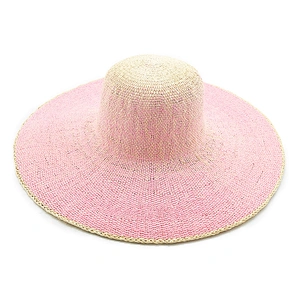 2020 Sombrero de paja de papel de verano popular de alta calidad disquete mujer Sombrero de paja