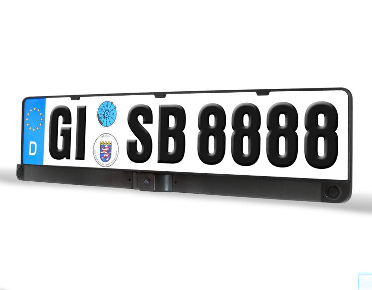 New Design Euro Car Licence Plate Video Parking Sensor System with EU Number Plate