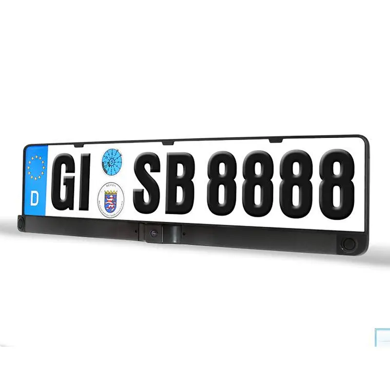 New Design Euro Car Licence Plate Video Parking Sensor System with EU Number Plate