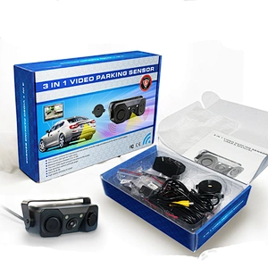3 in 1 video parking sensor car rear view system for DIY installation