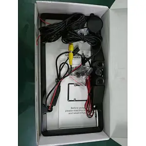 3 in 1 Car Reverse Camera And Parking Sensor American License Plate USA Number License Plate Video Parking Sensor