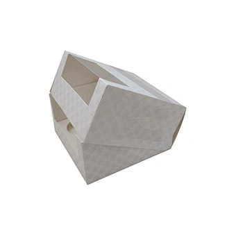 Wholesale custom paper cupcake packaging box with clear window