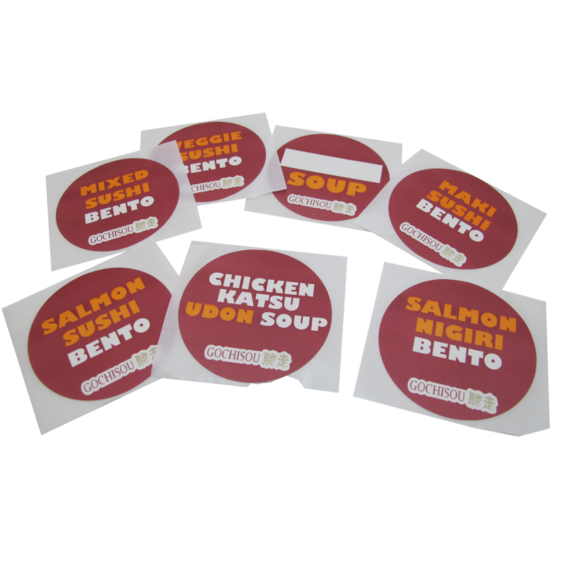 full color printing round paper label sticker