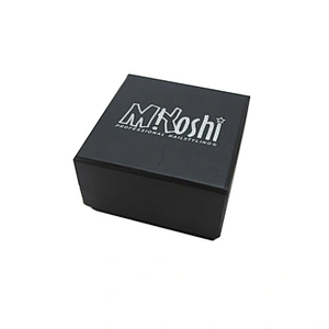 Chinese supplier custom logo printed black jewelry packaging