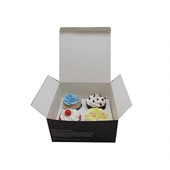 Custom printed decorative paper cupcake boxes and cake boxes