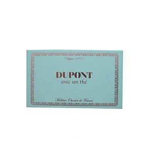 Elegant paper gift box silver logo printing