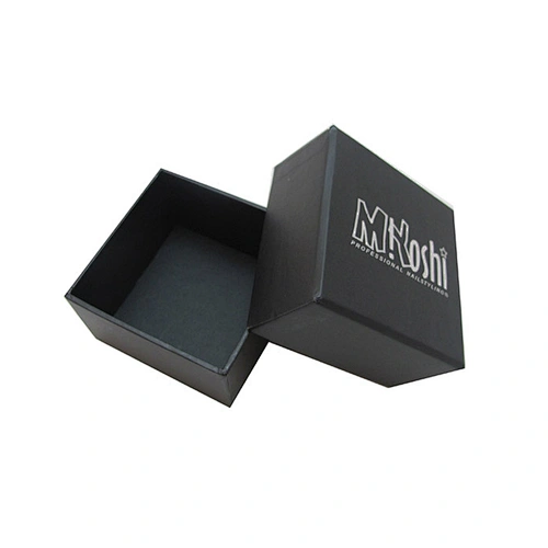 Chinese supplier custom logo printed black jewelry packaging