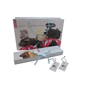 Customized hair extension paper bag packaging for hair