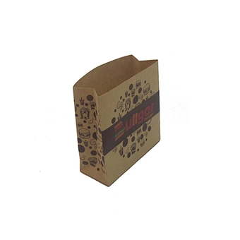 Custom kraft paper bag without handle for burger