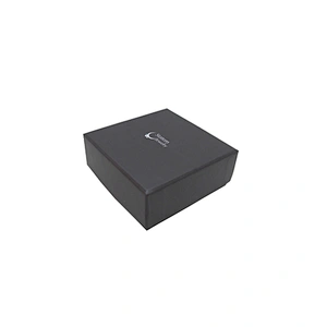 Chinese supplier custom logo printed black jewelry packaging