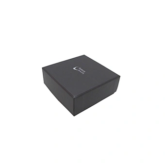 Chinese supplier custom logo printed black jewelry packaging