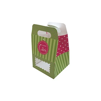 Lovely different house shaped custom cupcake gift boxes
