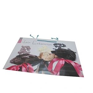 Customized hair extension paper bag packaging for hair