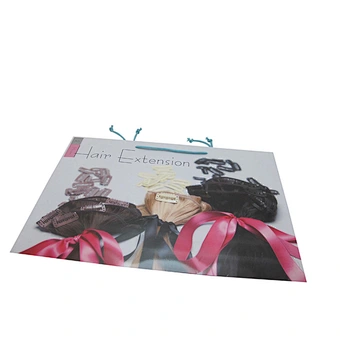 Customized hair extension paper bag packaging for hair
