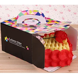 Custom paperboard bakery cake box packaging