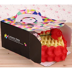 Custom paperboard bakery cake box packaging