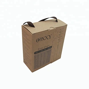 Custom Kraft Paper Baby Shoe Take Out Pacakging Box Of Footwear With Logo For Kids With Handle