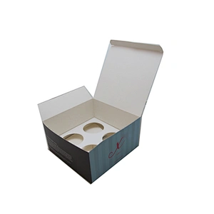 Custom printed decorative paper cupcake boxes and cake boxes