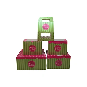 Lovely different house shaped custom cupcake gift boxes