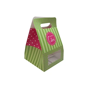 Lovely different house shaped custom cupcake gift boxes