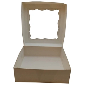 Custom cupcake box packaging with transparent window