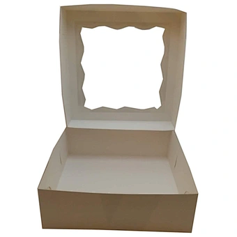 Custom cupcake box packaging with transparent window