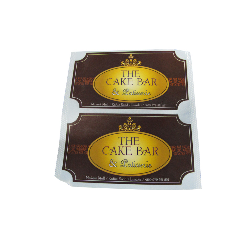 custom logo printing adhesive label sticker