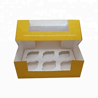 Cheap custom printed food clear bakery boxes with window