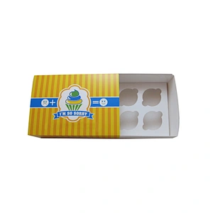 Drawer cupcake sliding paper box for sale wholesale
