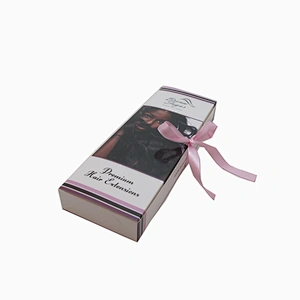 Cheap hair extension wig custom storage packaging box weave hair bundles