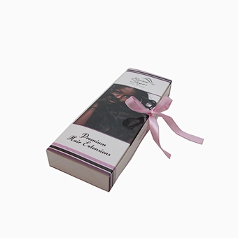 Cheap hair extension wig custom storage packaging box weave hair bundles