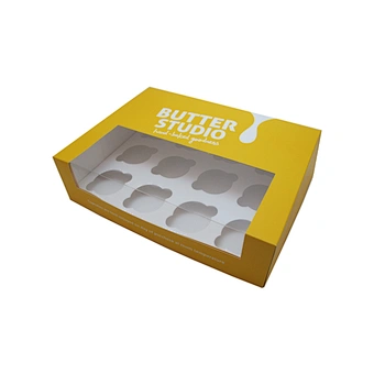 Cheap custom printed food clear bakery boxes with window