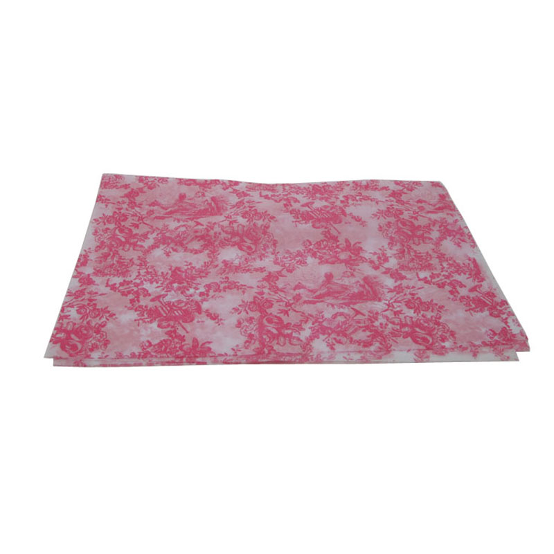 Pink flower 17gsm gift tissue paper