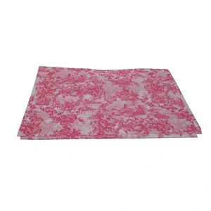 Pink flower 17gsm gift tissue paper