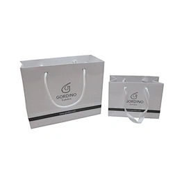 Custom made full color laminated shopping paper bag with logo print