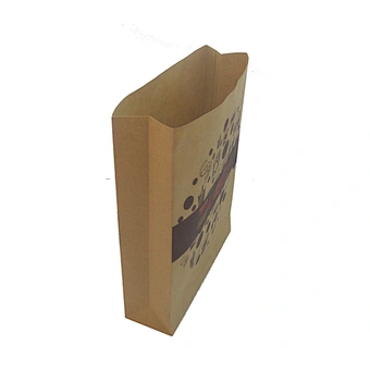 Custom kraft paper bag without handle for burger