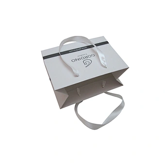 Custom made full color laminated shopping paper bag with logo print