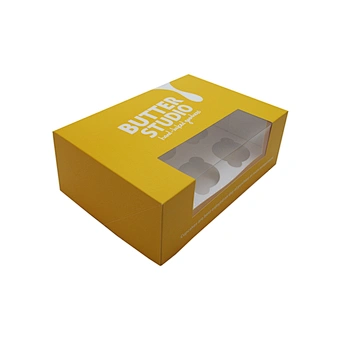 Cheap custom printed food clear bakery boxes with window