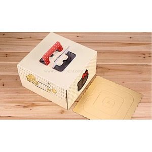Custom paperboard bakery cake box packaging