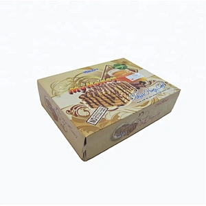 Custom printed paper fast food packaging box