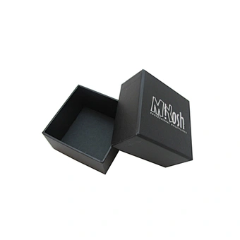 Chinese supplier custom logo printed black jewelry packaging