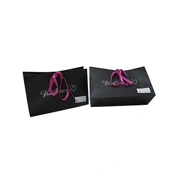 Hot sale logo printing paper bag for clothes