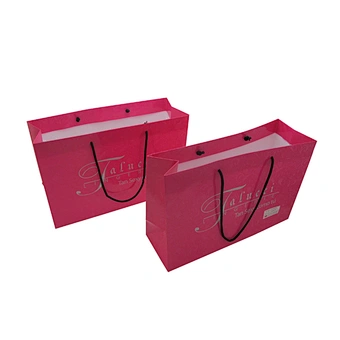 Custom Pink Color Printed Retail Bags with Logo