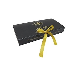Custom hair extension weave packaging box