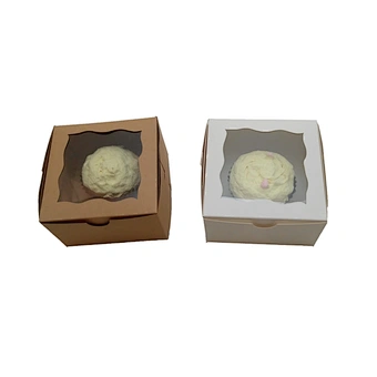 One piece cupcake box with insert