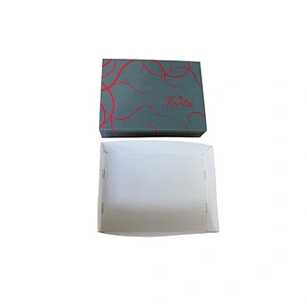 Elegant food packaging box with insert