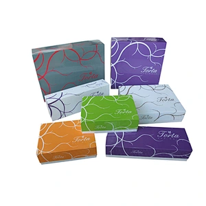 Elegant food packaging box with insert